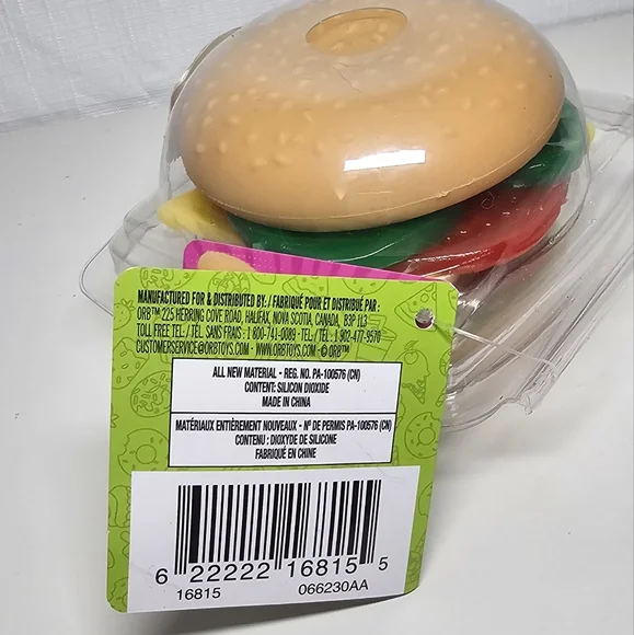 Stretchie Burger Toy NEW - Picture 5 of 6
